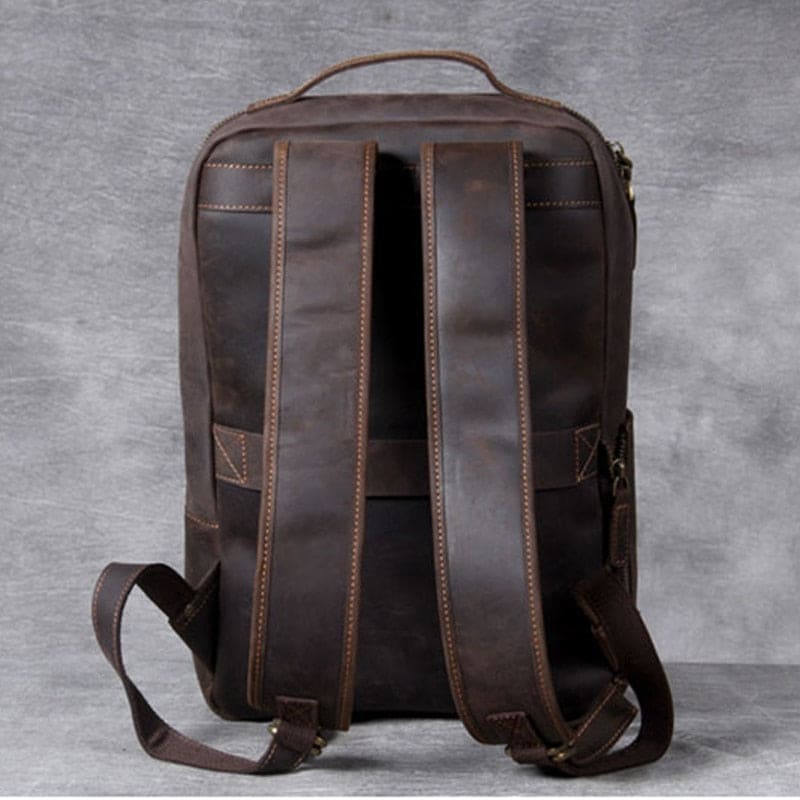 Mochila Masculina de Couro Legítimo Vintage Bis Ofertas ®