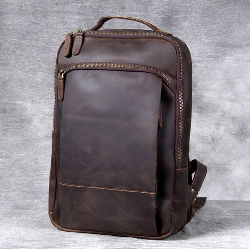 Mochila Masculina de Couro Legítimo Vintage Bis Ofertas ®