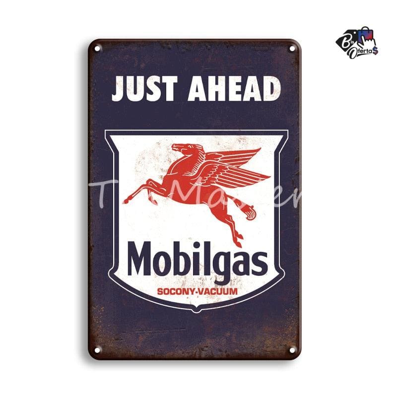 Placa de Metal Vintage Oil 20x30cm Bis Ofertas ®