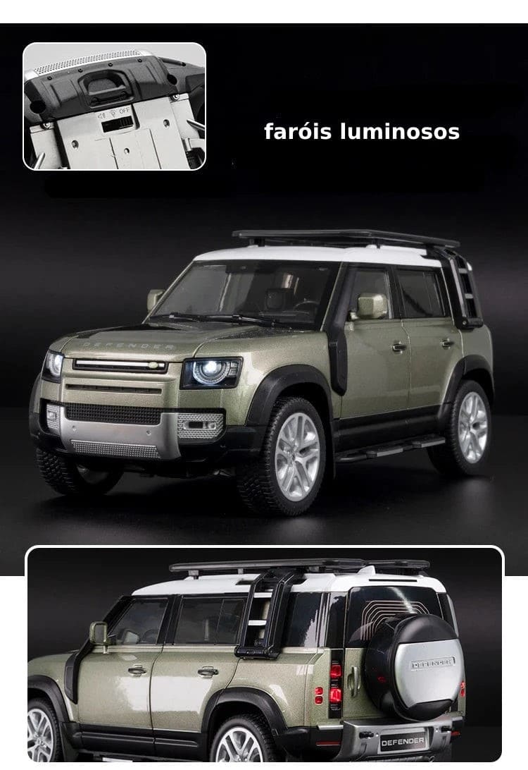 Miniatura Range Rover Defender SUV 1:18 Metal Bis Ofertas ®