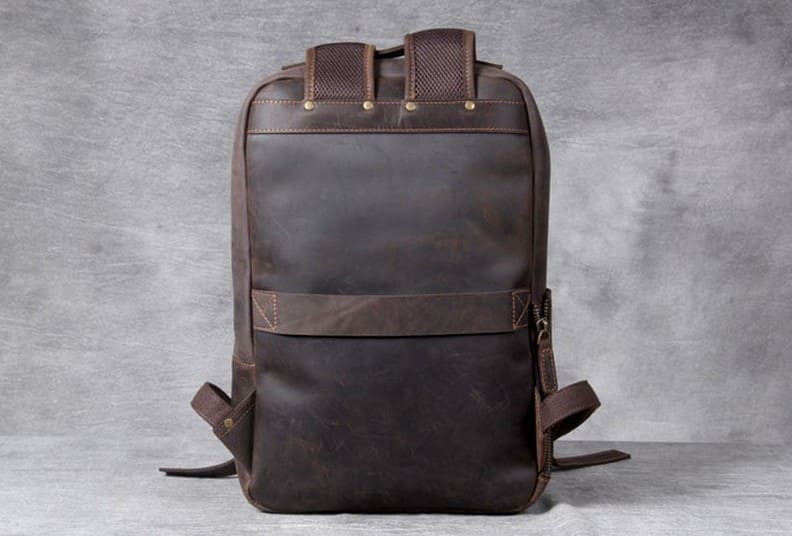 Mochila Masculina de Couro Legítimo Vintage Bis Ofertas ®