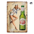 Placa de Metal Vintage Beers 30x40cm Bis Ofertas ®