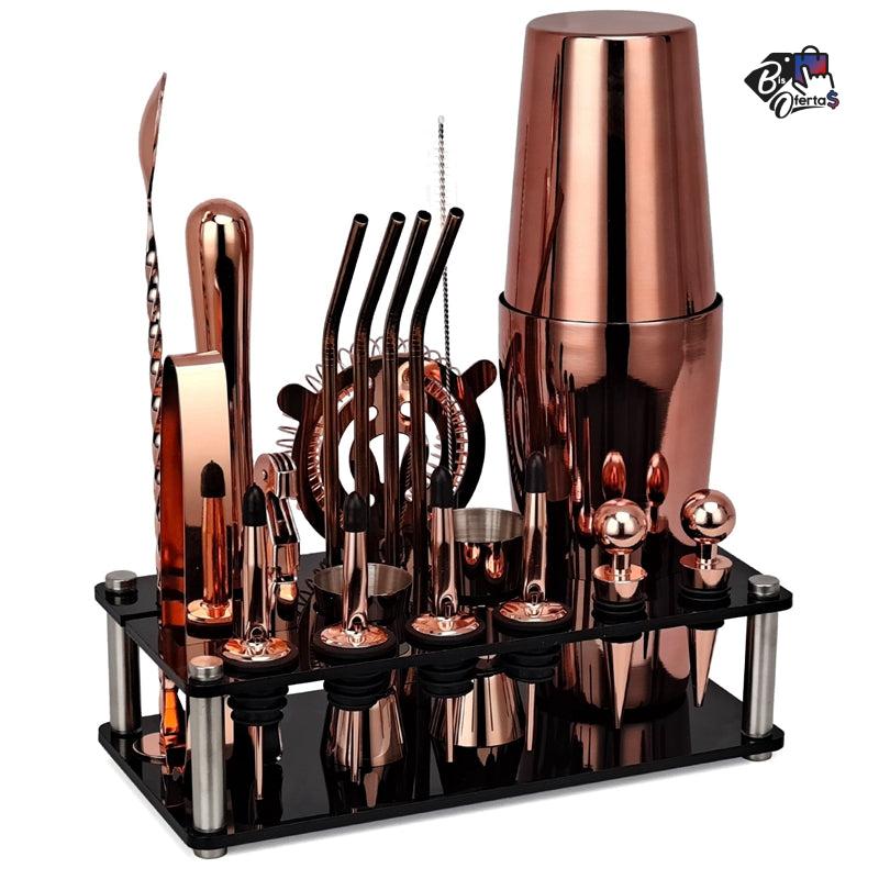 Kit Bartender Coqueteleira 20 Peças Bis Ofertas ®