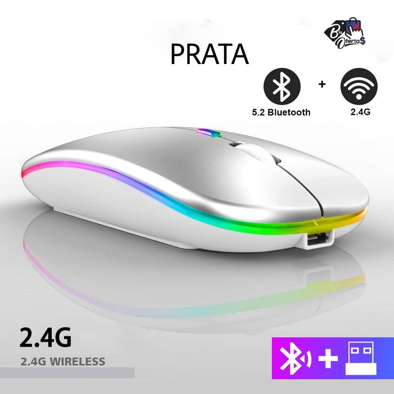 Mouse Gamer Bluetooth 2.4ghz Led Bis Ofertas ®