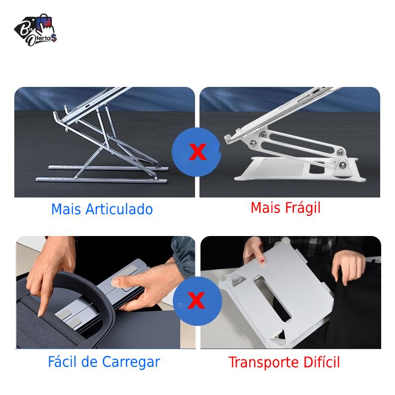 Suporte para Notebook Alumínio Articulado Bis Ofertas ®