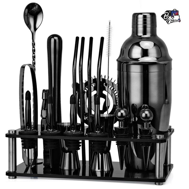 Kit Bartender Coqueteleira 20 Peças Bis Ofertas ®