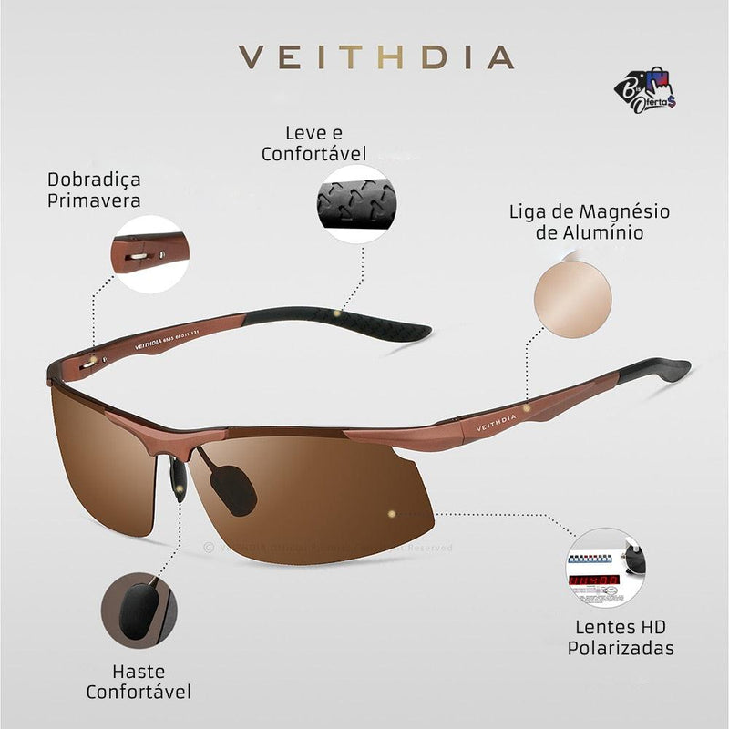 Óculos de Sol Masculino Velox UV400 Bis Ofertas ®