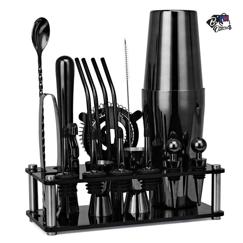 Kit Bartender Coqueteleira 20 Peças Bis Ofertas ®